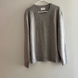 Calvin Klein Men Wool  Gray Sweater Sz XL Quiet Luxury Old Money Parisian